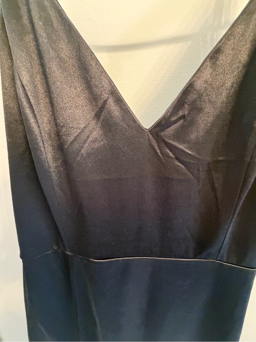 Lulus Sultry Sophistication Black Satin Backless Maxi Dress Size Large - Picture 6 of 12